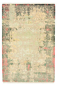 Designer Teppich - 188 x 130 cm - hellbeige