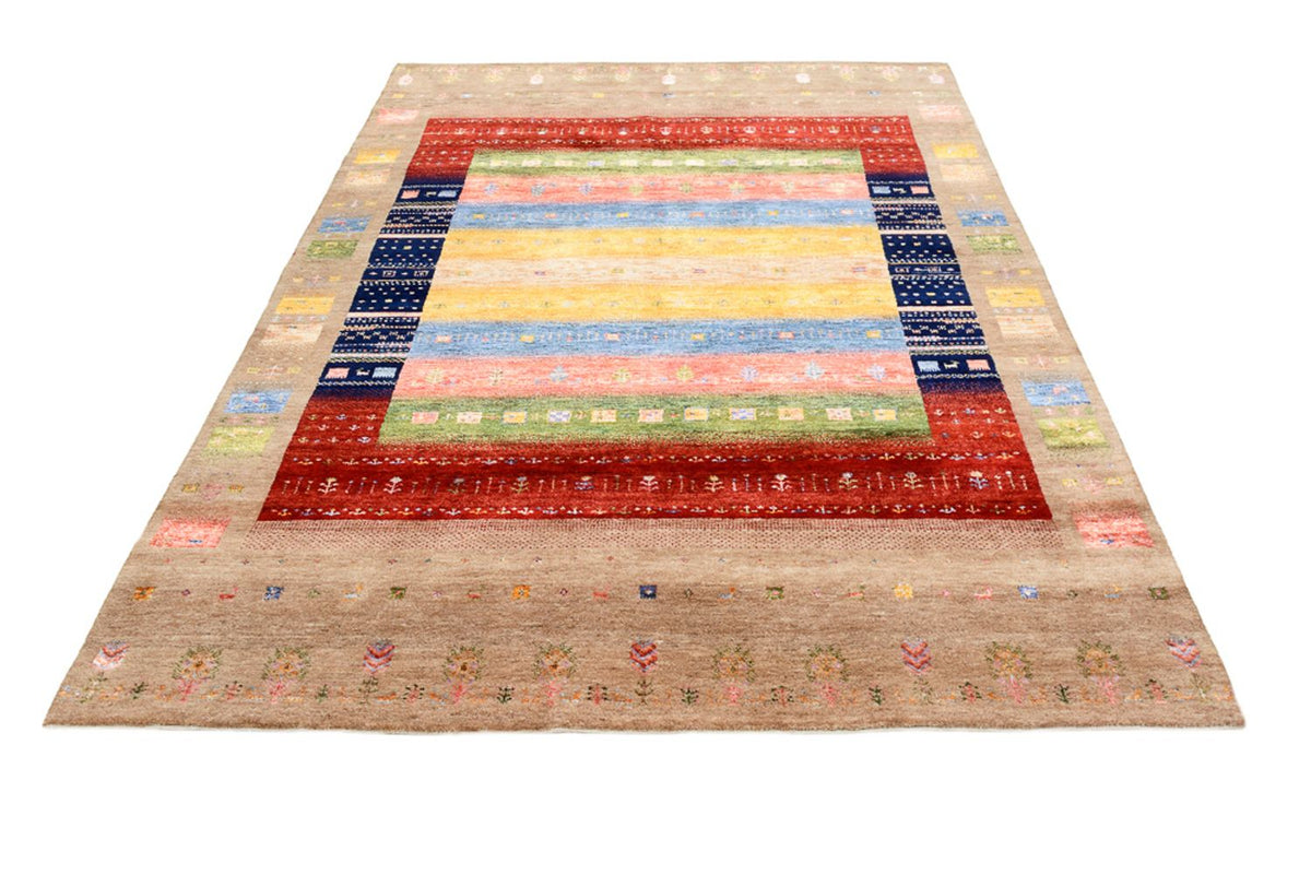Gabbeh Teppich - Loribaft Indus - 244 x 173 cm - mehrfarbig