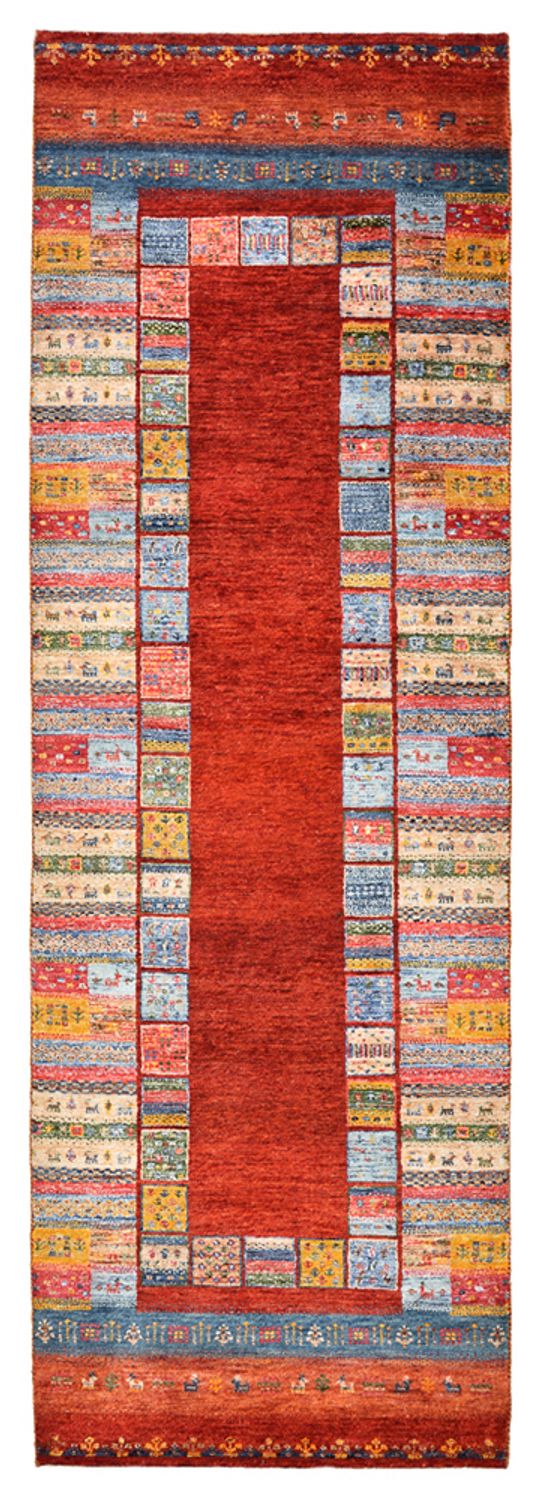 Läufer Gabbeh - Loribaft Indus - 249 x 82 cm - mehrfarbig