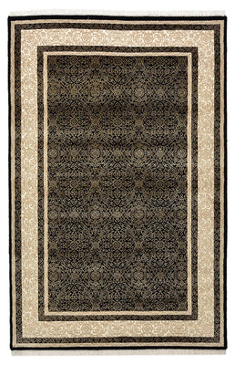 Designer Teppich - 153 x 101 cm - dunkelbeige