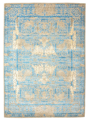 Designer Teppich - 243 x 174 cm - hellblau