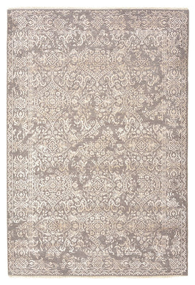 Designer Teppich - 181 x 124 cm - hellgrau