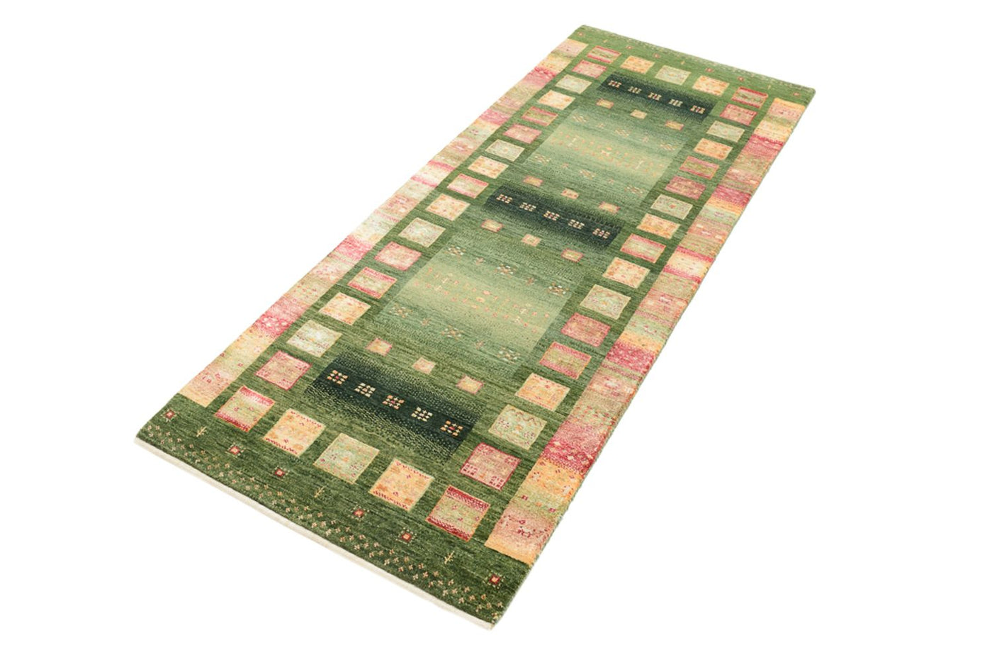 Läufer Gabbeh - Loribaft Indus - 192 x 76 cm - mehrfarbig