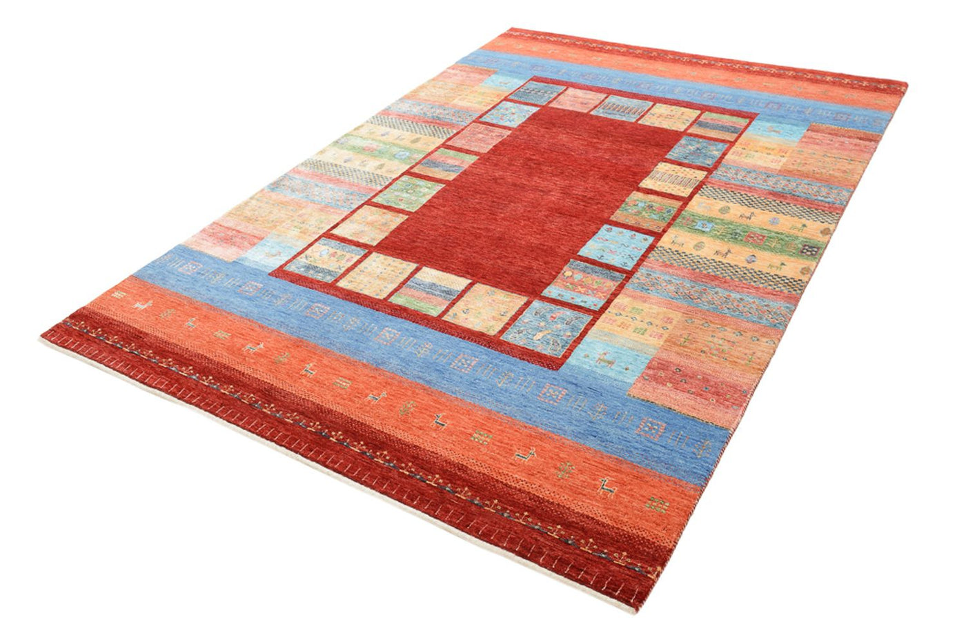 Indo Loribaft Teppich 242x176cm - Wollteppich