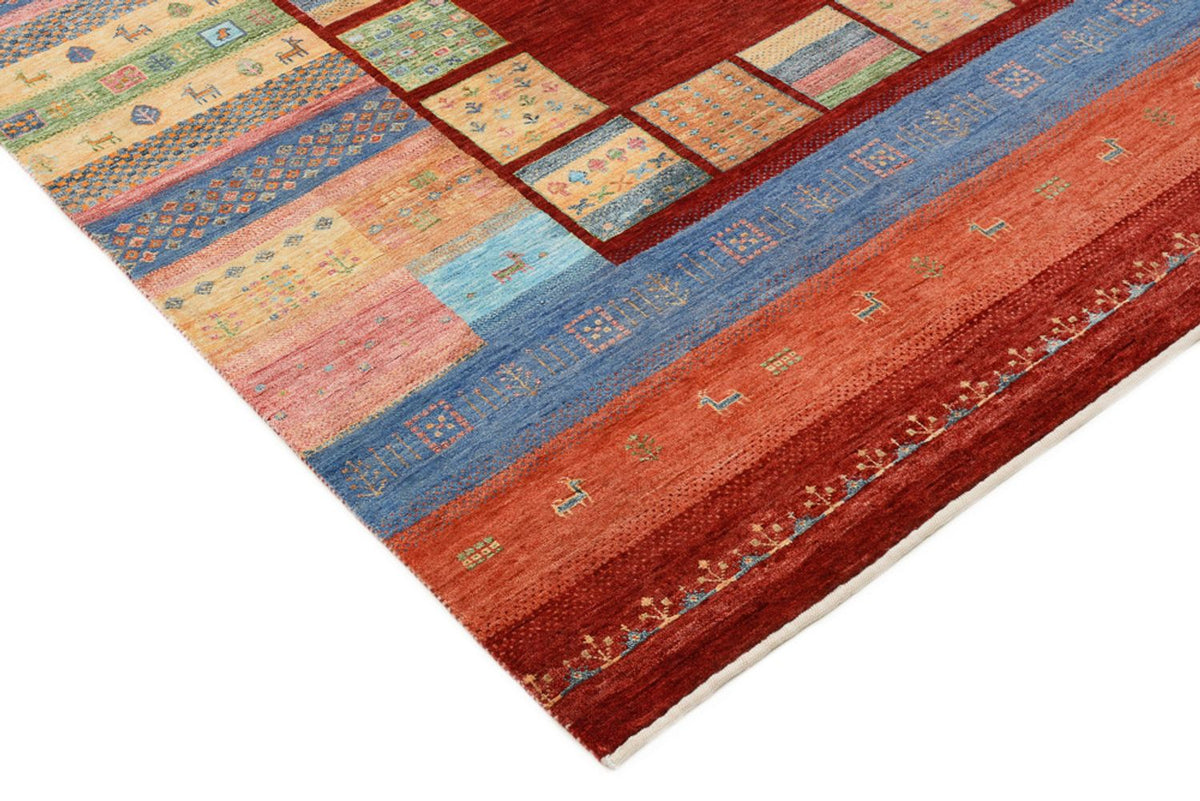 Gabbeh Teppich - Loribaft Indus - 241 x 178 cm - mehrfarbig