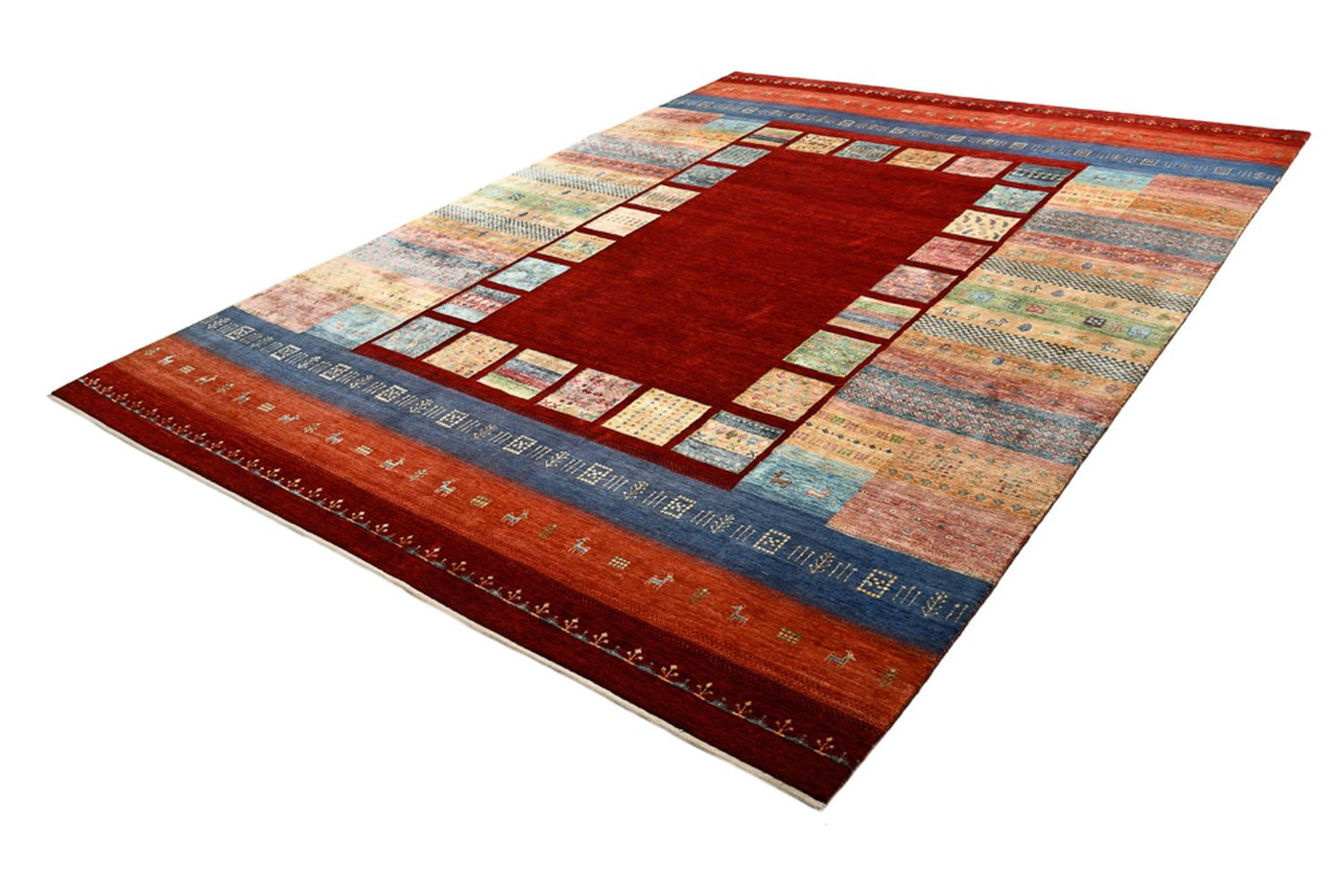 Indo Loribaft Teppich 336x254cm - Wollteppich