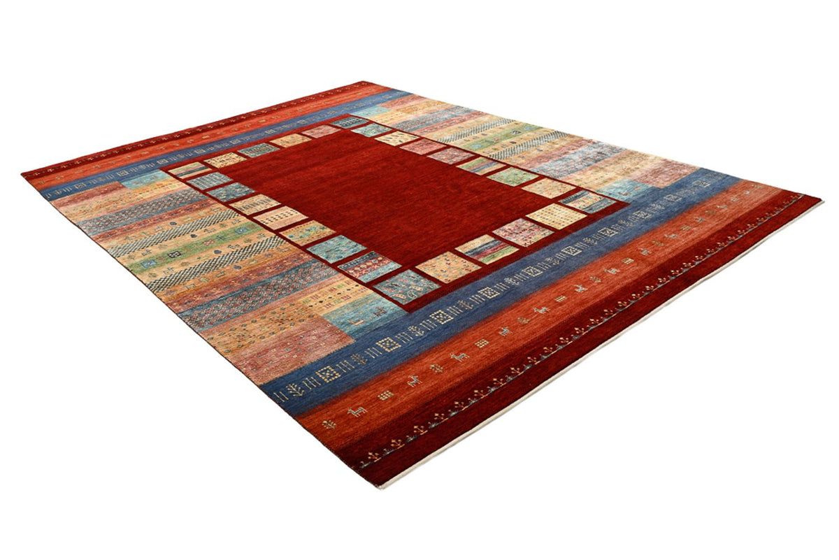 Gabbeh Teppich - Loribaft Indus - 336 x 254 cm - rot