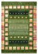 Gabbeh Teppich - Loribaft Indus - 154 x 105 cm - grün