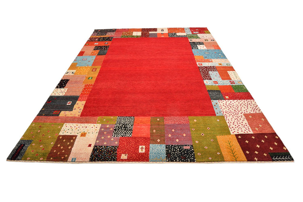Gabbeh Teppich - Loribaft Indus - 344 x 251 cm - rot