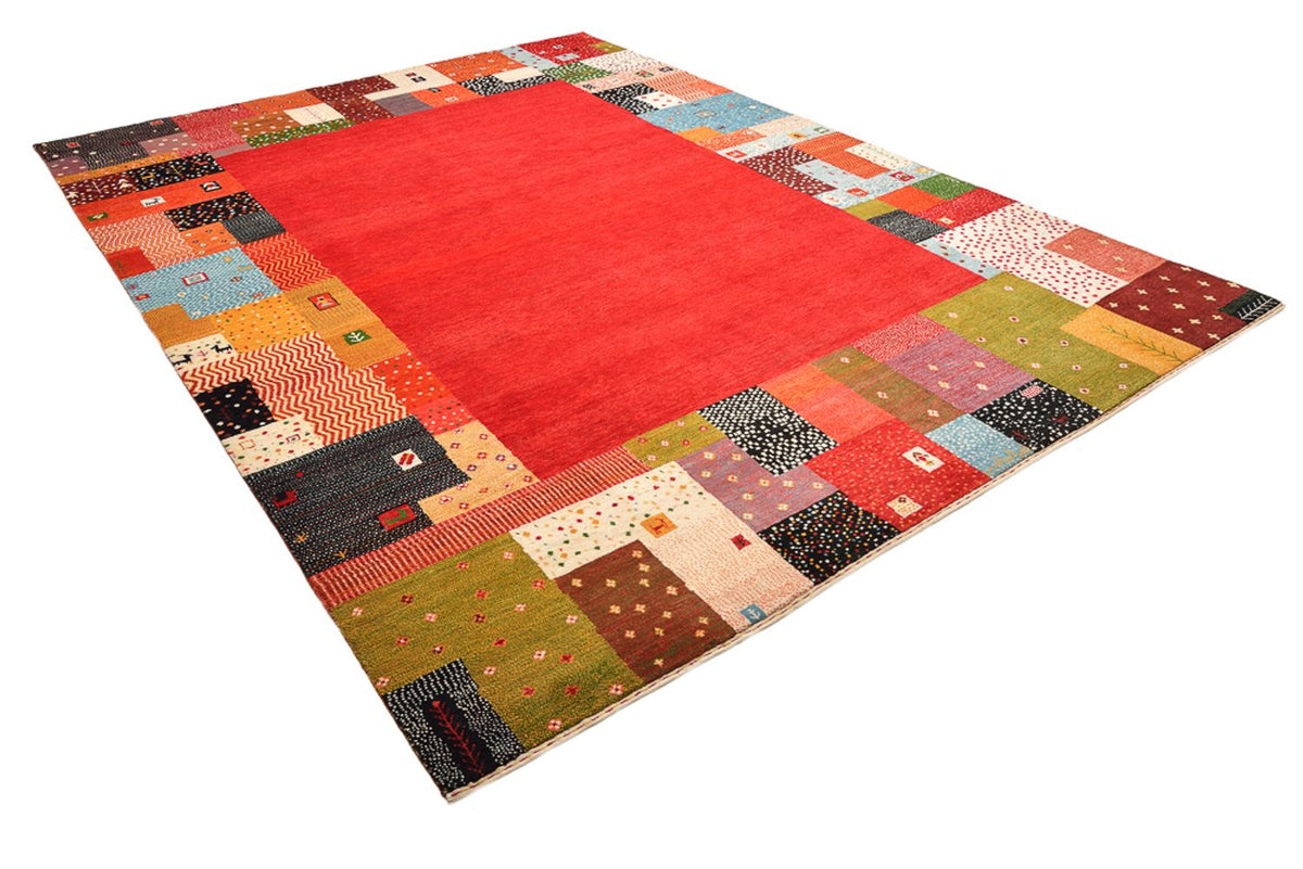 Gabbeh Teppich - Loribaft Indus - 344 x 251 cm - rot