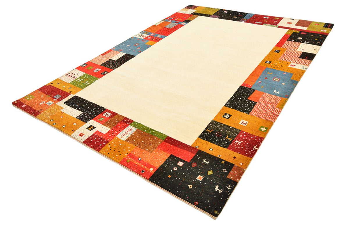 Gabbeh Teppich - Loribaft Indus - 294 x 207 cm - hellbeige