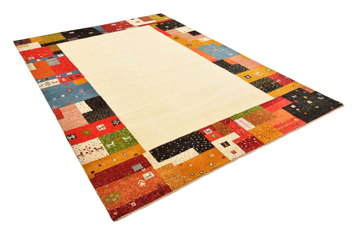 Gabbeh Teppich - Loribaft Indus - 294 x 207 cm - hellbeige