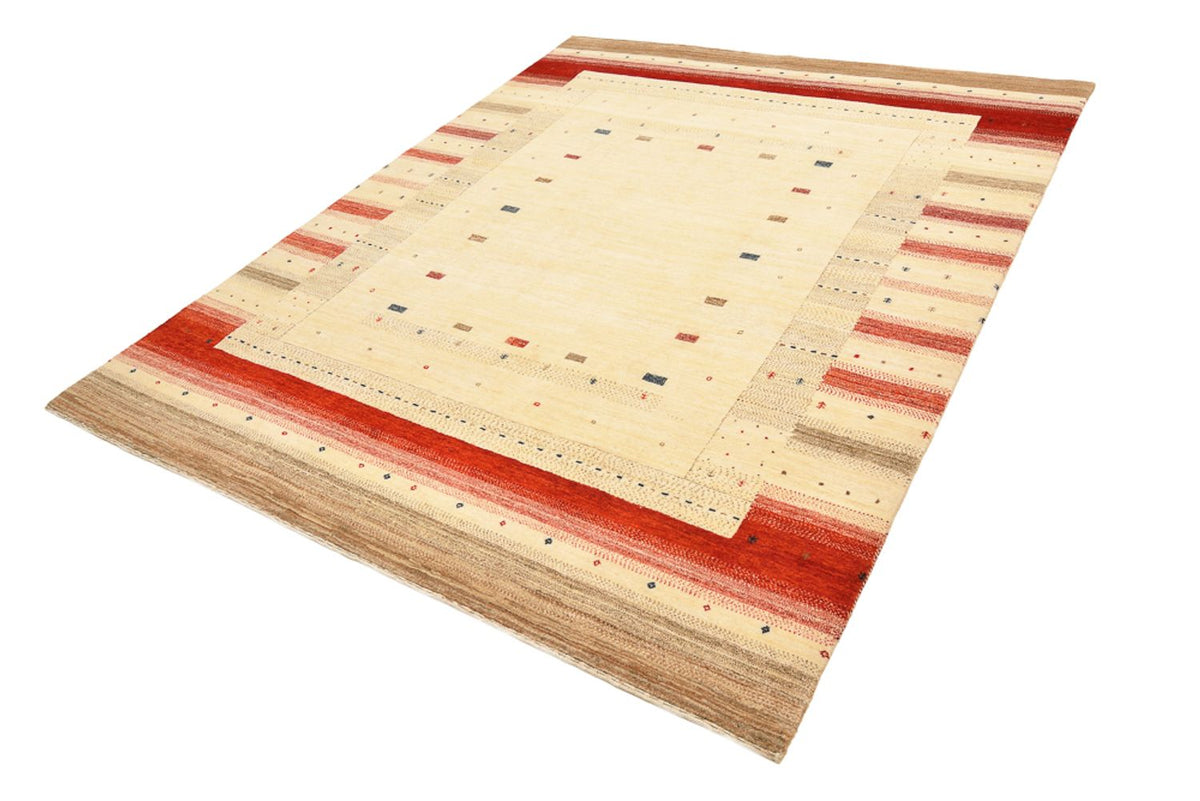 Gabbeh Teppich - Loribaft Indus - 248 x 195 cm - hellbeige