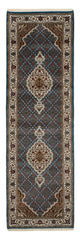 Läufer Orient - Täbriz - 244 x 75 cm - dunkelblau