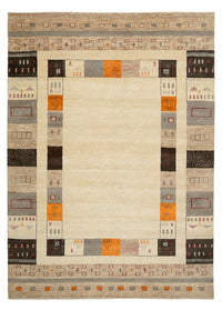 Gabbeh Teppich - Loribaft Indus - 281 x 203 cm - hellbeige