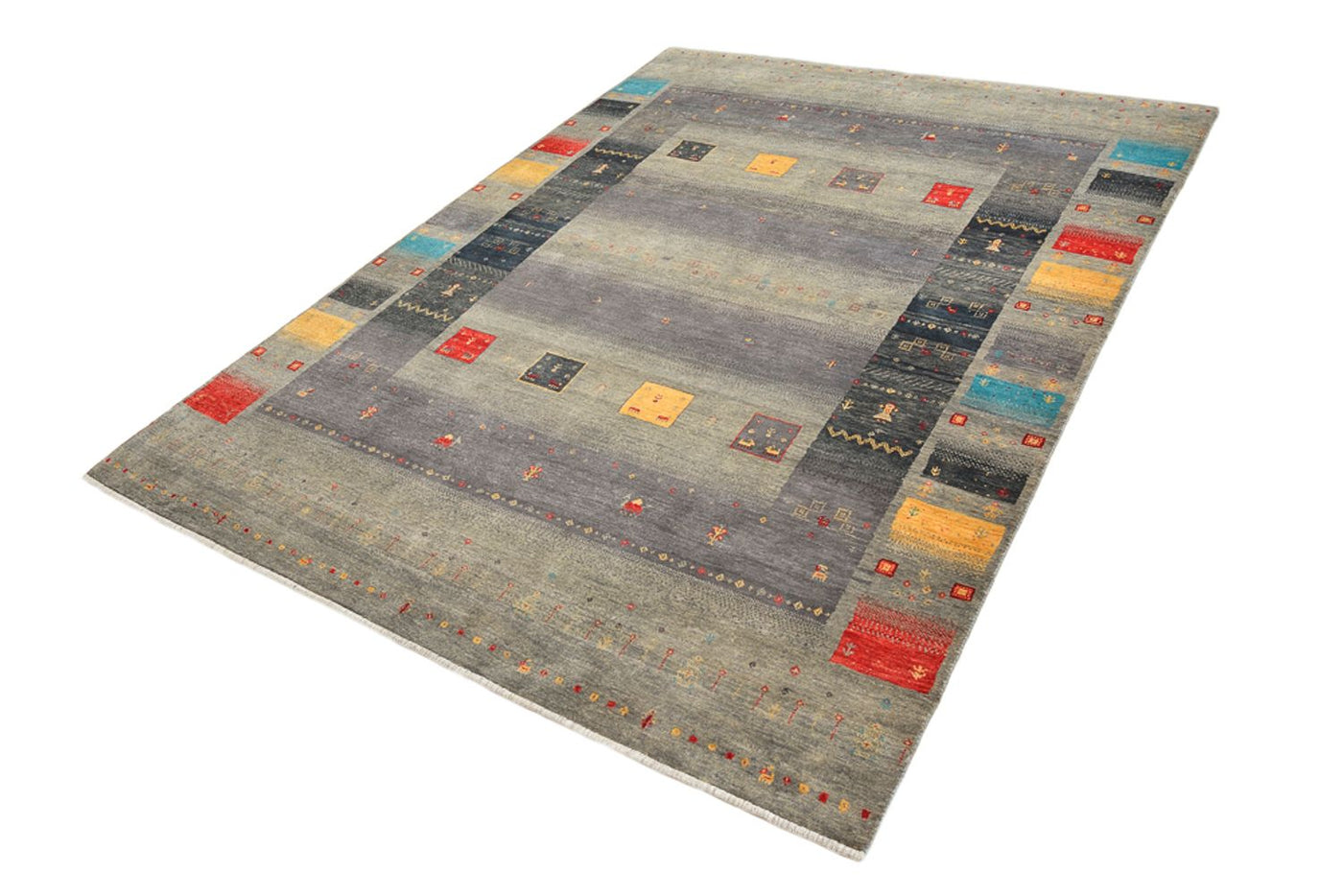 Gabbeh Teppich - Loribaft Indus - 241 x 175 cm - sand