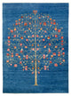 Gabbeh Teppich - Loribaft Indus - 243 x 177 cm - blau