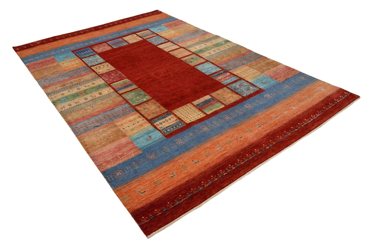 Gabbeh Teppich - Loribaft Indus - 299 x 203 cm - rot