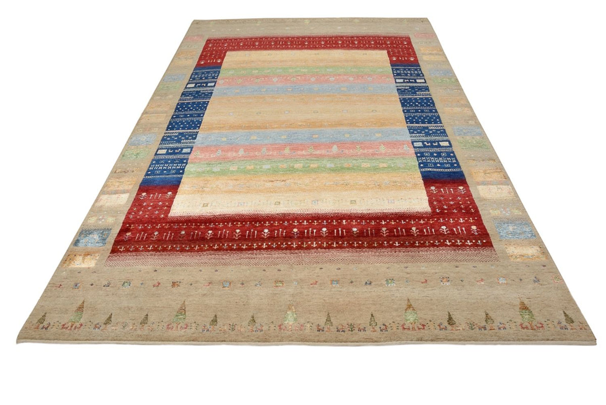 Gabbeh Teppich - Loribaft Indus - 300 x 206 cm - mehrfarbig