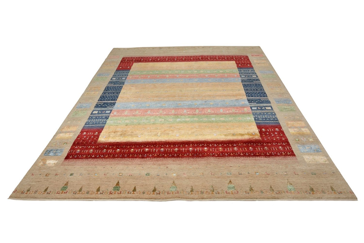 Gabbeh Teppich - Loribaft Indus - 343 x 241 cm - mehrfarbig