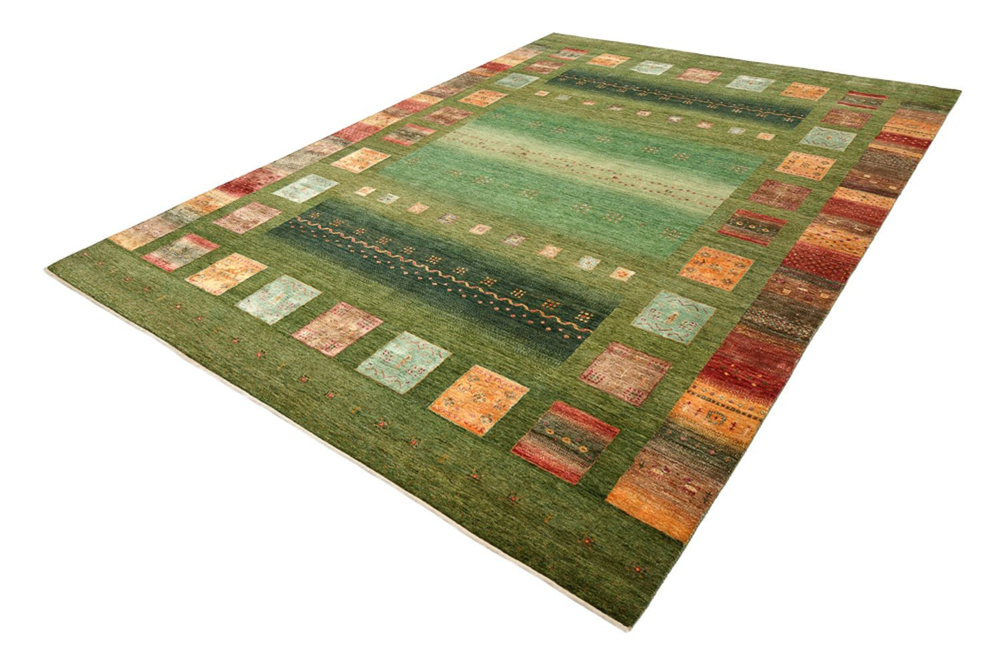 Indo Loribaft Teppich 340x249cm - Wollteppich