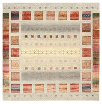 Gabbeh Teppich - Loribaft Indus quadratisch  - 205 x 204 cm - creme