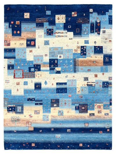 Indo Loribaft Teppich 177x239cm - Wollteppich