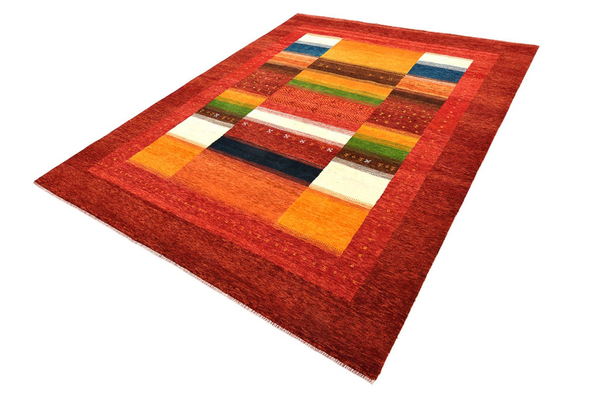 Gabbeh Teppich - Loribaft Indus - 259 x 203 cm - rot