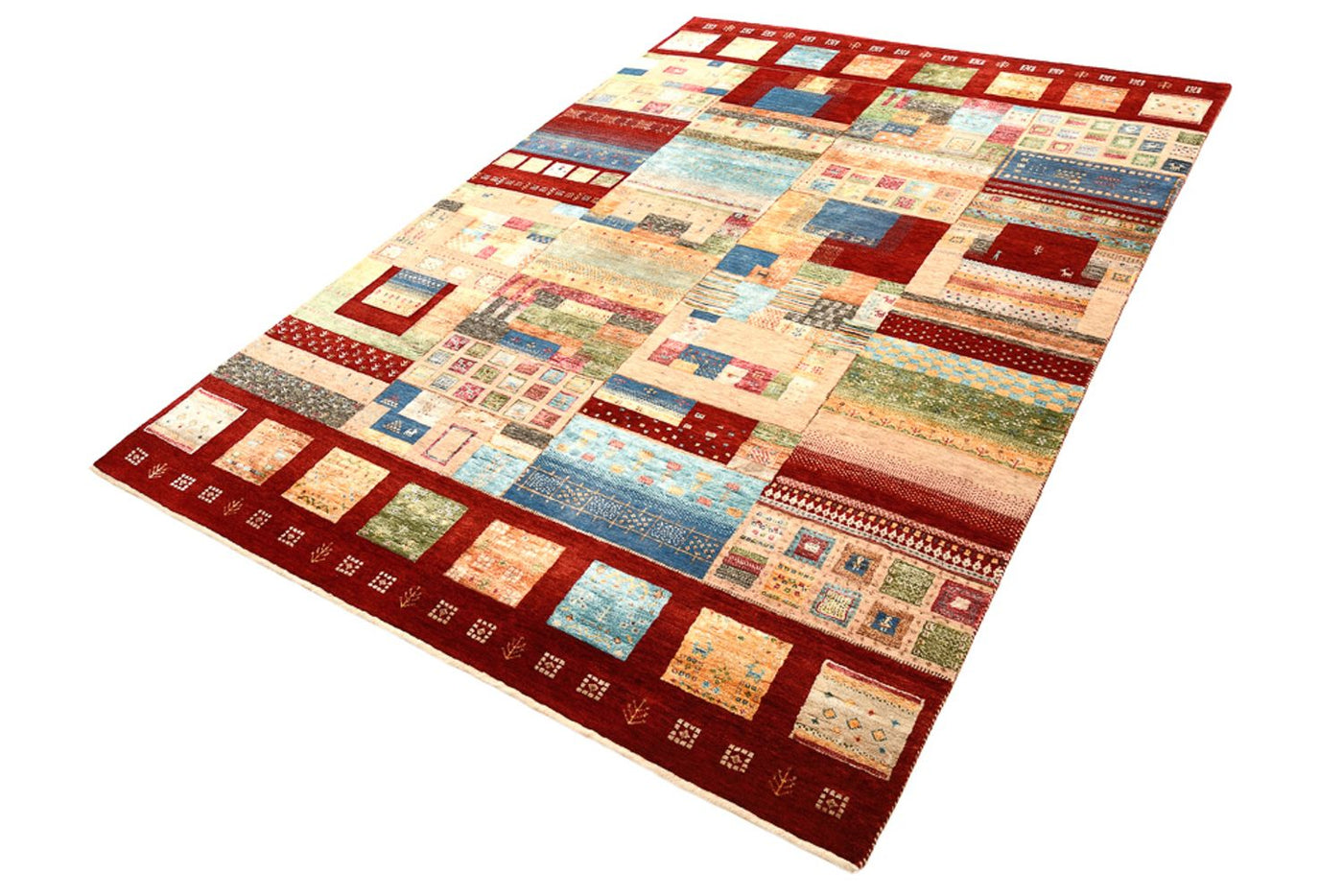 Gabbeh Teppich - Loribaft Indus - 240 x 178 cm - mehrfarbig