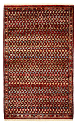 Designer Teppich - 155 x 97 cm - bordeauxrot