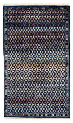 Designer Teppich - 154 x 93 cm - dunkelblau