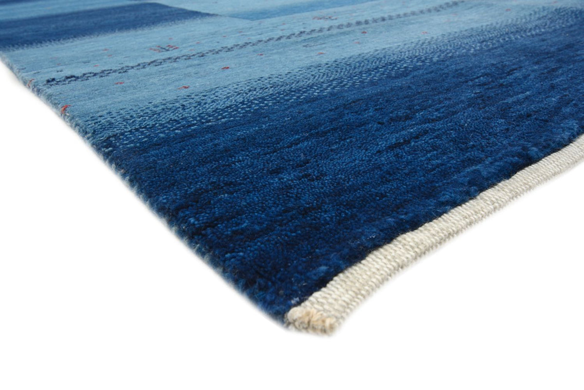 Gabbeh Teppich - Loribaft Indus - 345 x 247 cm - seeblau