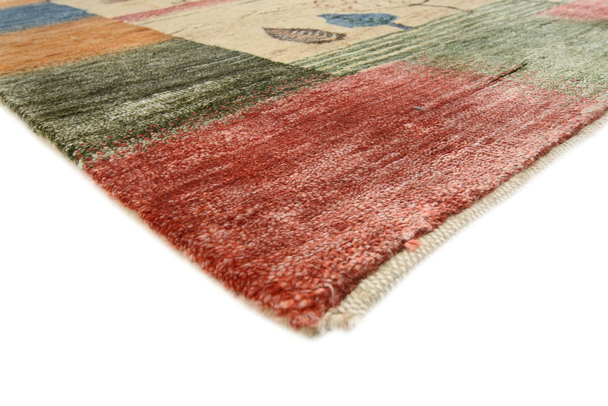 Gabbeh Teppich - Loribaft Indus - 201 x 157 cm - mehrfarbig
