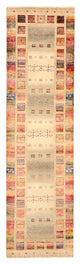 Läufer Gabbeh - Loribaft Indus - 305 x 81 cm - dunkelbeige