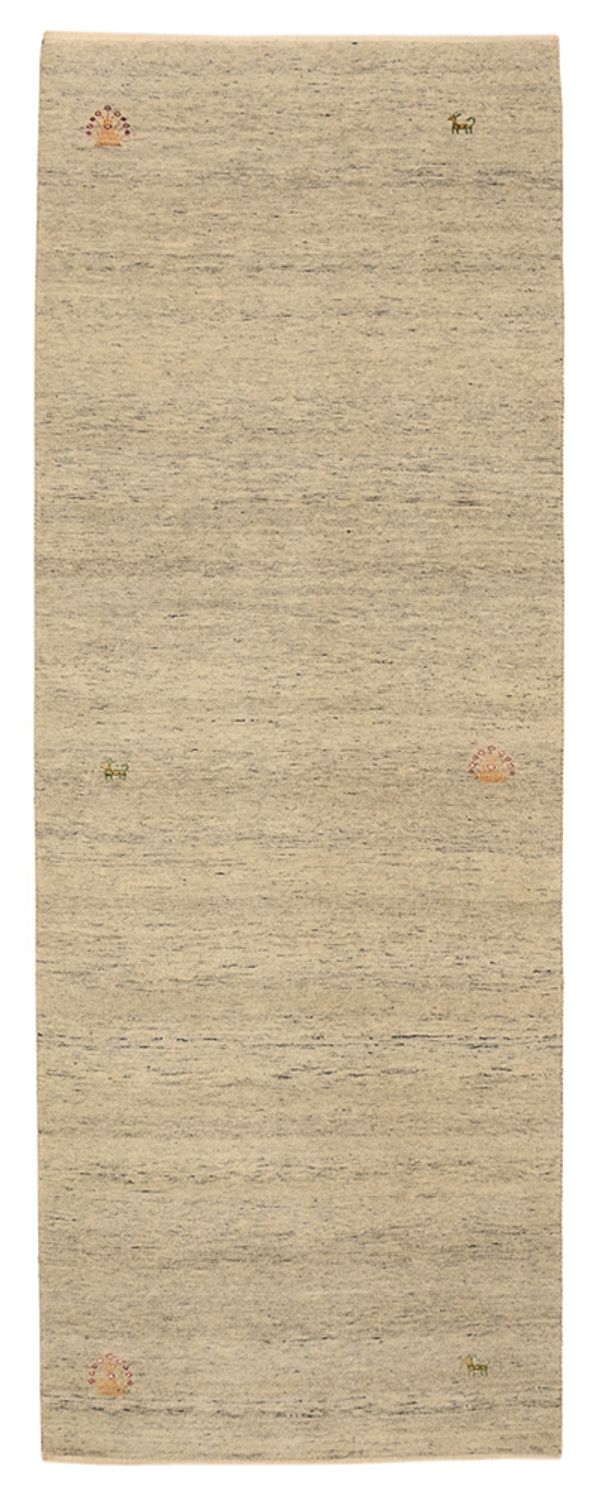 Läufer Gabbeh - Loribaft Indus - 241 x 85 cm - dunkelbeige