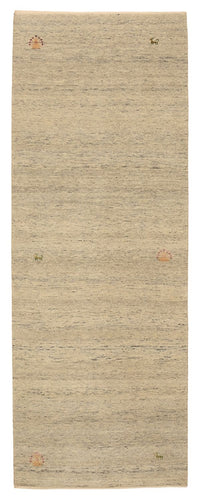 Läufer Gabbeh - Loribaft Indus - 241 x 85 cm - dunkelbeige