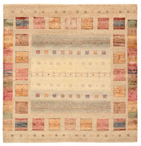 Gabbeh Teppich - Loribaft Indus quadratisch  - 204 x 202 cm - hellbeige