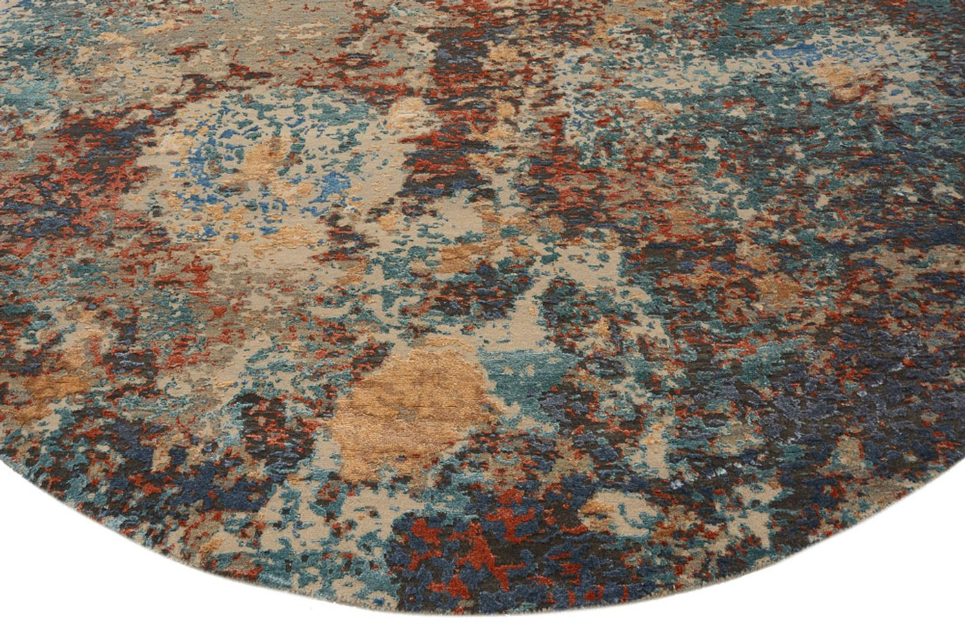 Designer Teppich - 241 x 239 cm - mehrfarbig