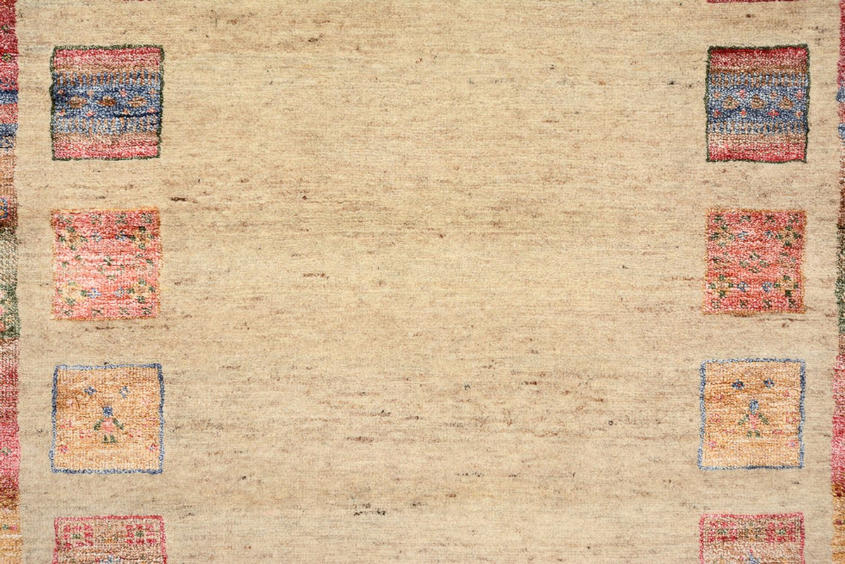 Läufer Gabbeh - Loribaft Indus - 202 x 94 cm - mehrfarbig