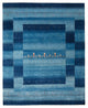 Gabbeh Teppich - Loribaft Indus - 303 x 241 cm - seeblau