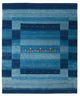 Gabbeh Teppich - Loribaft Indus - 299 x 250 cm - seeblau