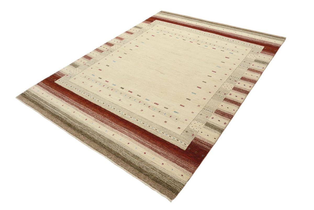 Gabbeh Teppich - Loribaft Indus - 229 x 174 cm - hellbeige