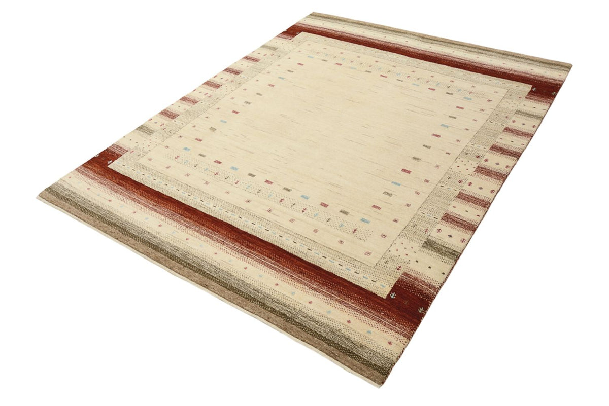 Gabbeh Teppich - Loribaft Indus - 199 x 155 cm - hellbeige