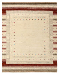 Gabbeh Teppich - Loribaft Indus - 198 x 156 cm - hellbeige