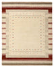Gabbeh Teppich - Loribaft Indus - 198 x 156 cm - hellbeige