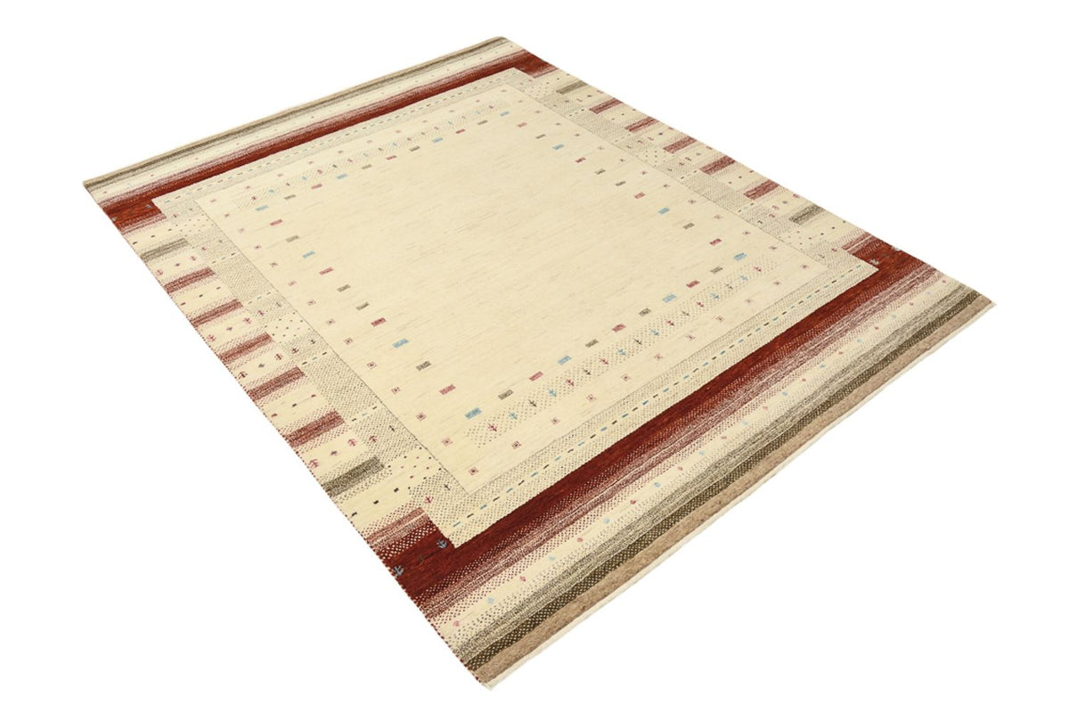 Gabbeh Teppich - Loribaft Indus - 198 x 156 cm - hellbeige