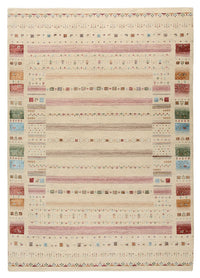 Gabbeh Teppich - Loribaft Indus - 246 x 174 cm - hellbeige