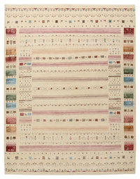 Gabbeh Teppich - Loribaft Indus - 201 x 155 cm - hellbeige