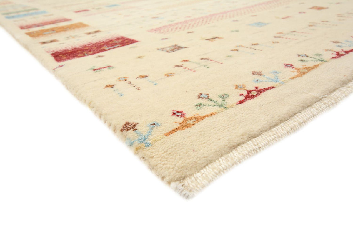 Gabbeh Teppich - Loribaft Indus - 206 x 149 cm - hellbeige