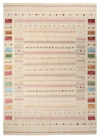 Gabbeh Teppich - Loribaft Indus - 356 x 251 cm - hellbeige